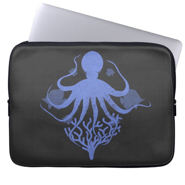 Octopus Laptop Sleeve (Voorkant)