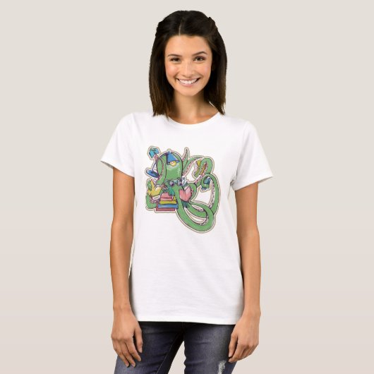 Octopus Leesboeken T-shirt (Voorkant volledig)