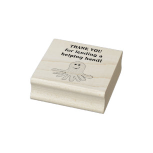 Octopus leraar bedankt voor je hulp rubberstempel