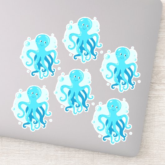 Octopus. Leuke onderwaterwereld. Leven op zee Sticker (Detail)