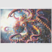 Octopus levendig gekleurd Decoupage tissuepapier (Voorkant)