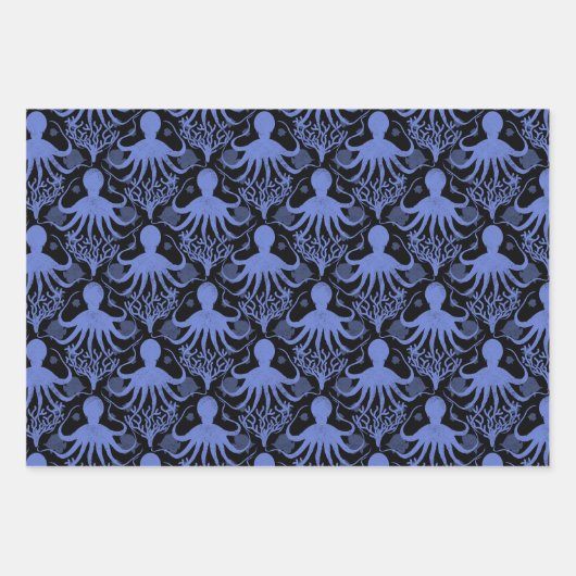 Octopus (light and dark background) inpakpapier vel (Voorkant)