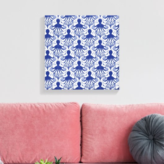 Octopus (light background) canvas afdruk (Insitu (Woonkamer))