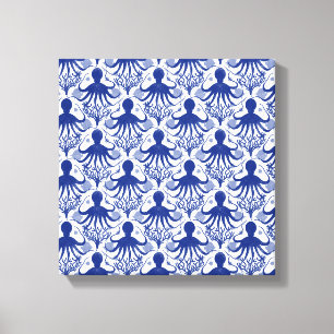 Octopus (light background) canvas afdruk