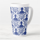 Octopus (light background) latte mok (Rechterhoek)