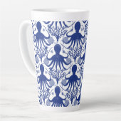 Octopus (light background) latte mok (Linkerhoek)