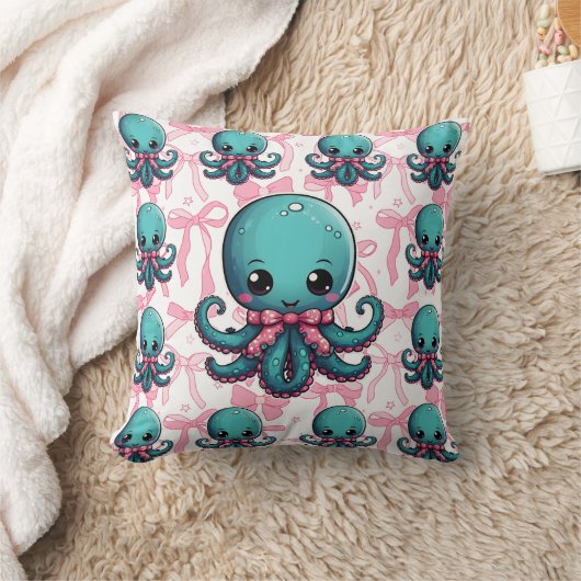 Octopus lint print kussen (Deken)