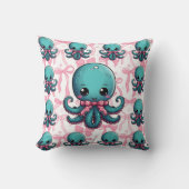 Octopus lint print kussen (Voorkant)