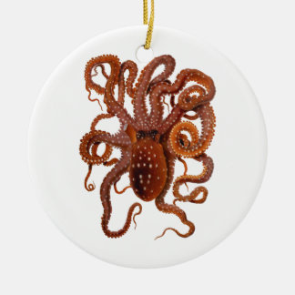 Octopus Macropus Atlantic White Spotus Octopus Keramisch Ornament