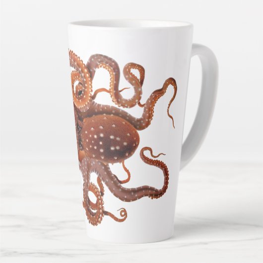 octopus Macropus, zeewaterdieren Latte Mok (Rechterhoek)