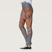  octopus Macropus, zeewaterdieren Leggings (Links)