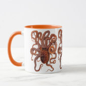 octopus Macropus, zeewaterdieren Mok (Links)