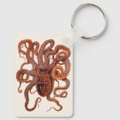 octopus Macropus, zeewaterdieren Sleutelhanger (Achterkant)