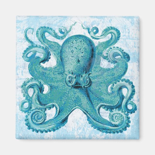 Octopus Marine Life Ocean Animals Beach Nauto Magneet (Voorkant)