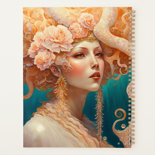 Octopus Mermaid Fantasy Art Planner (Achterkant)