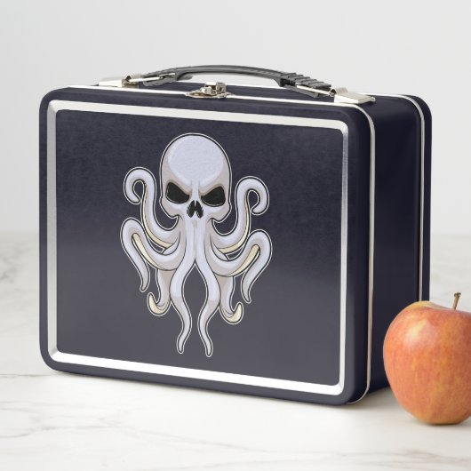 Octopus met 8 armen en schedel (In situ)