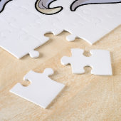 Octopus met 8 armen en schedel legpuzzel (Zijkant)
