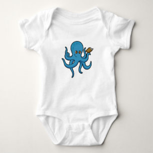 Octopus met boek romper