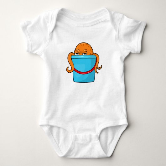 Octopus met Bucket Romper (Voorkant)
