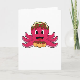 Octopus met Cake Kaart