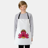Octopus met Cake Schort (Gedragen)