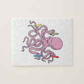 Octopus met Crayon Legpuzzel (Horizontaal)