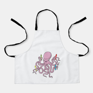Octopus met Crayon Schort