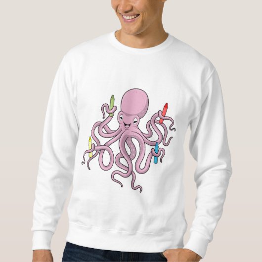 Octopus met Crayon Trui (Voorkant)