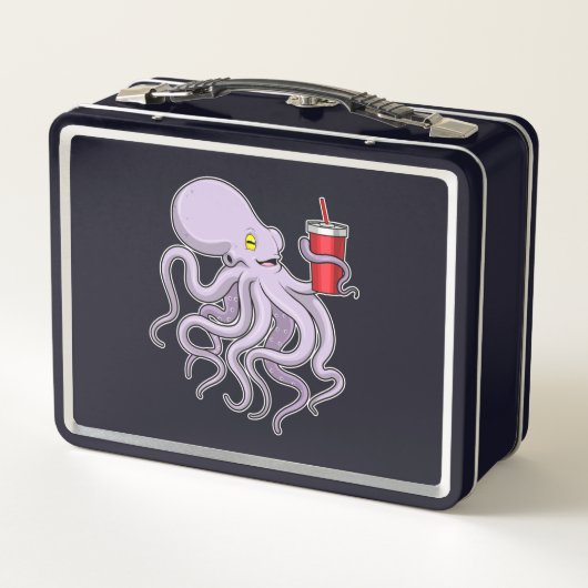 Octopus met Drink mok (Achterkant)