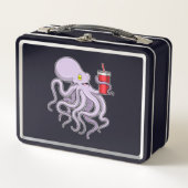 Octopus met Drink mok (Voorkant)