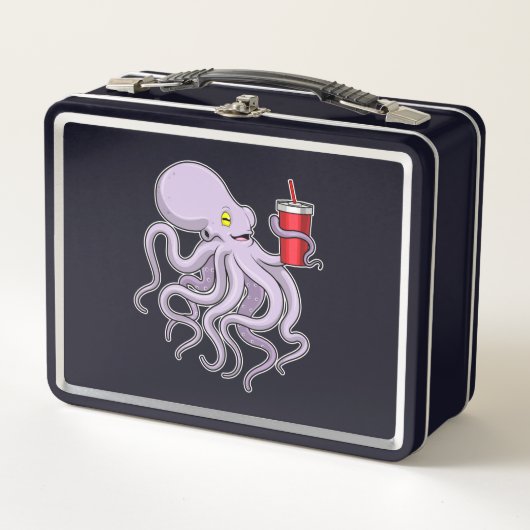 Octopus met Drink mok (Voorkant)