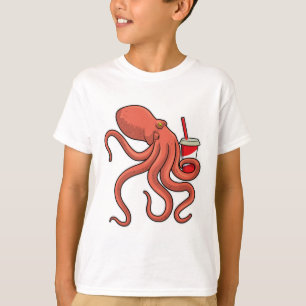 Octopus met Drink T-shirt