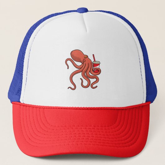 Octopus met Drink Trucker Pet (Voorkant)