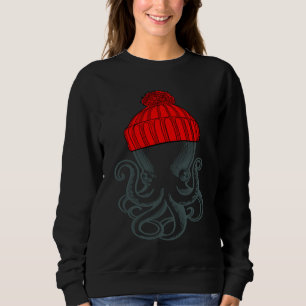 Octopus met een muts sokhoed Grafisch Trui