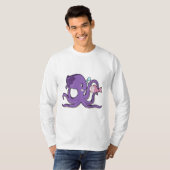Octopus met Fish.PNG T-shirt (Voorkant volledig)