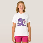 Octopus met Fish.PNG T-shirt (Voorkant volledig)
