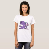 Octopus met Fish.PNG T-shirt (Voorkant volledig)