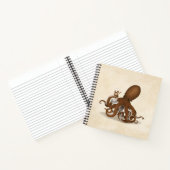 Octopus met Flask Steampunk Chemie Wetenschap Notitieboek (Binnen)