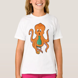 Octopus met fles.PNG T-shirt