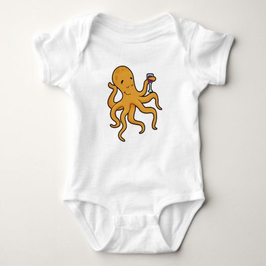 octopus met glas van ijs romper (Voorkant)