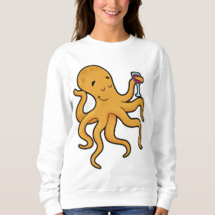 octopus met glas van ijs trui