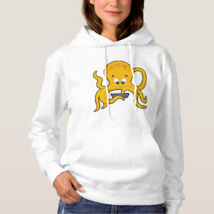 Octopus met laptop hoodie