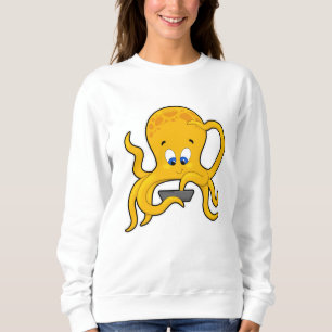 Octopus met laptop trui