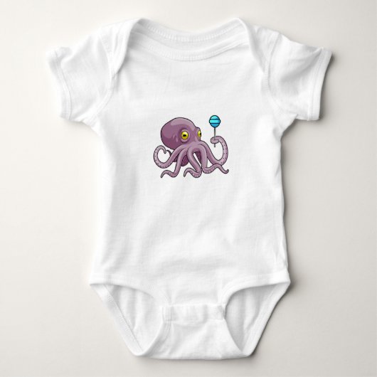 Octopus met Lollipop Romper (Voorkant)