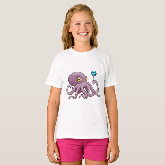 Octopus met Lollipop T-shirt