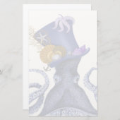 Octopus met Nautisch Pet Briefpapier (Voorkant / Achterkant)