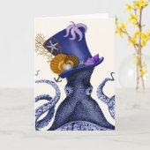 Octopus met Nautisch Pet Kaart (Gele Bloem)