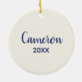 Octopus met Nautisch Pet Keramisch Ornament (Achterkant)