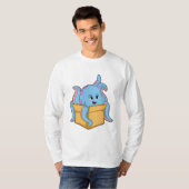 Octopus met Packet.PNG T-shirt (Voorkant volledig)
