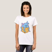 Octopus met Packet.PNG T-shirt (Voorkant volledig)